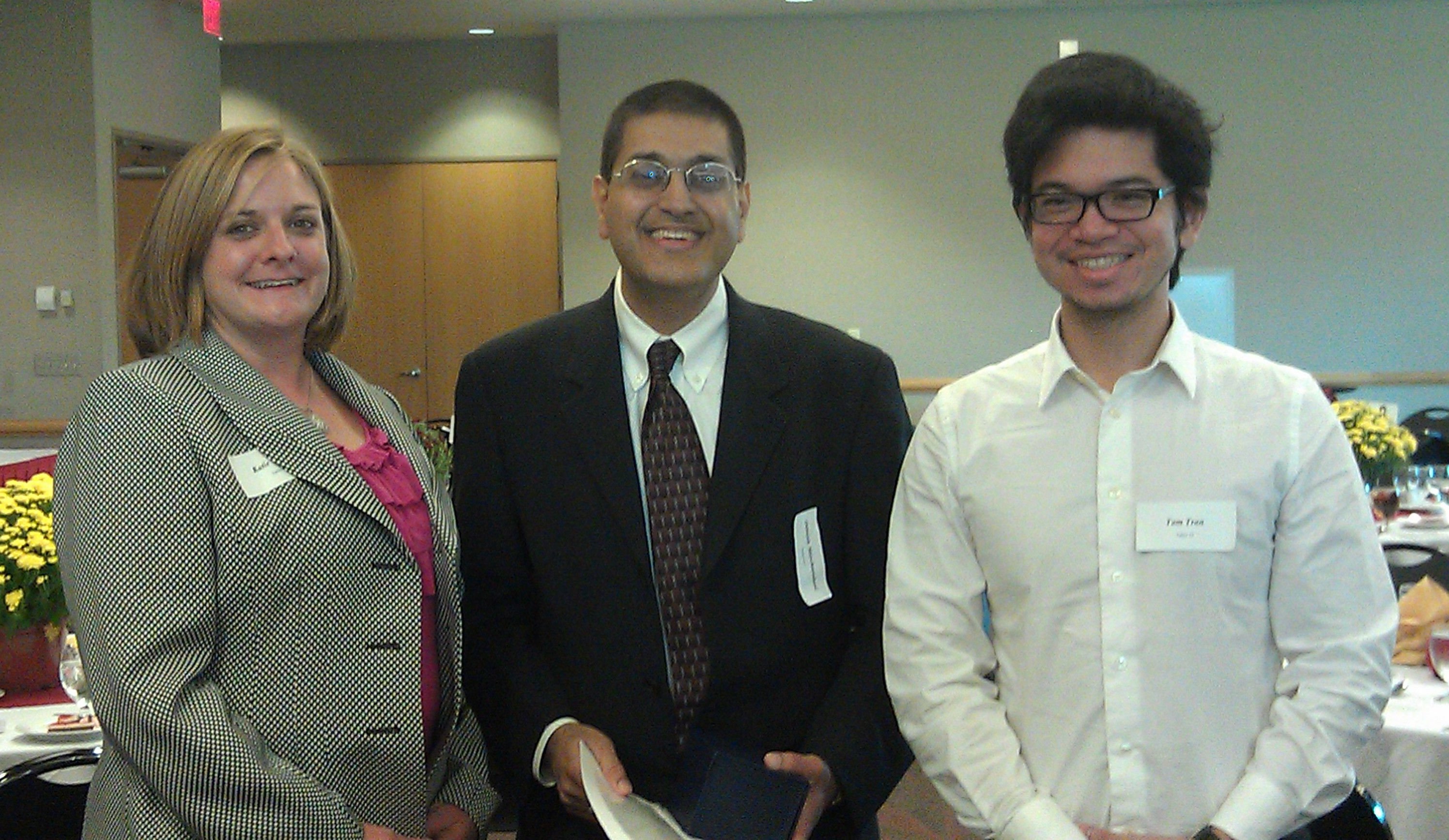 Katie Reece, Dinesh Mirchandani and Tam Tran