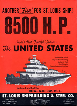 Federal Barge Lines Poster