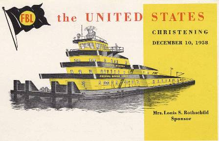 Federal Barge Lines Christening Poster