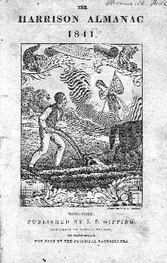 Cover of Harrison Almanac for 1841