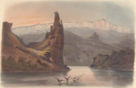 Citadel Rock lithograph