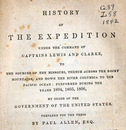 The History of the Expedition, published by Paul Allen, 1842.