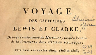 The expedition journal published in French by Patrick Gass, 1810.