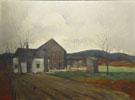 Oscar Thalinger, Farm Landscape in Winter