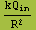 kQ_in/R^2