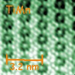 HREM image down the 10-fold direction of an annealed TiMn quasicrystal