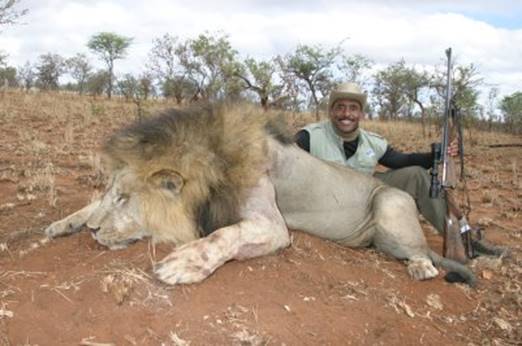 Marc with lion