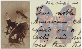 Walt Whitman and Butterfly