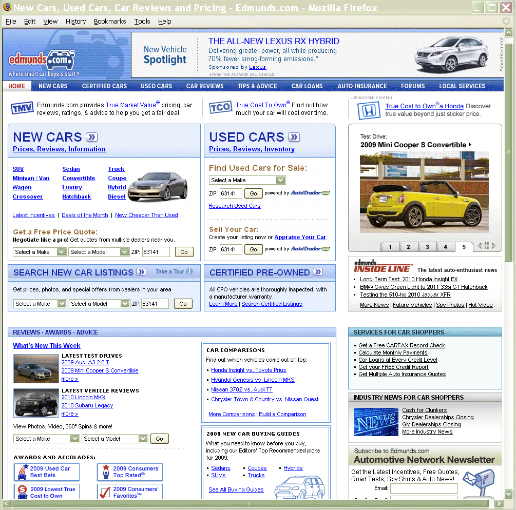 The Edmund's Web-based Information Service