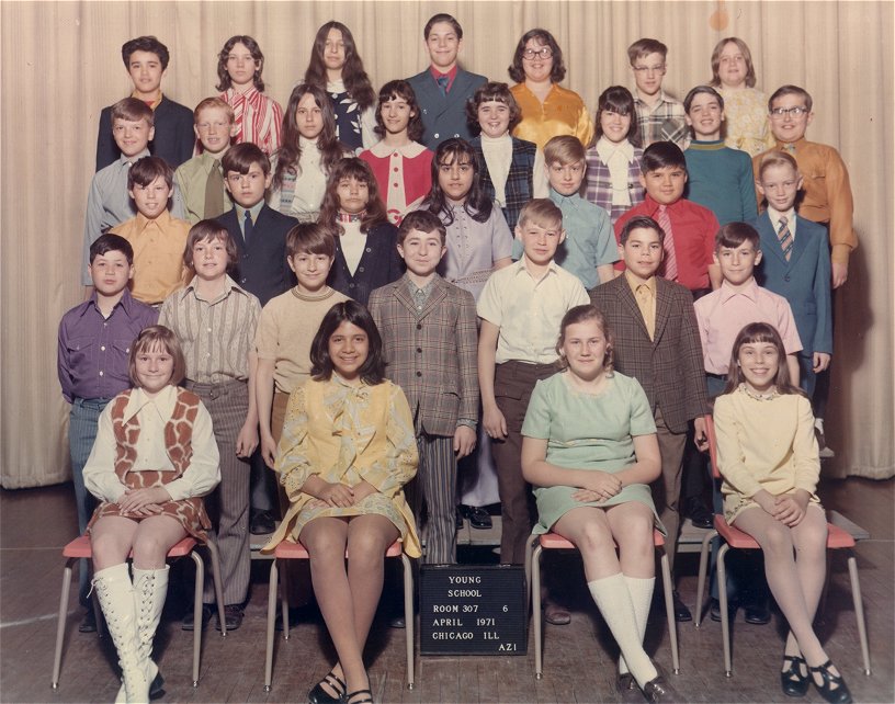 class of 1973 in 1971:  6th grade photo
