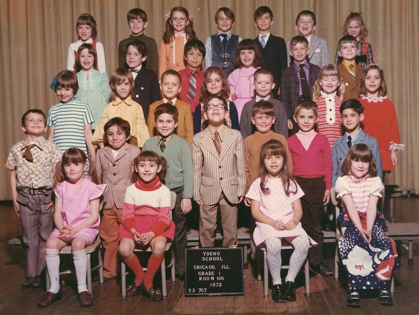 class of 1979 in 1972:  1st grade photo