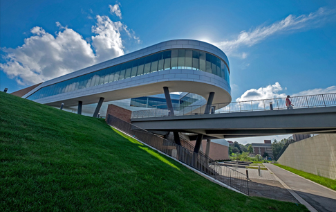 Outdoor of UMSL Recreation and Wellness Center building