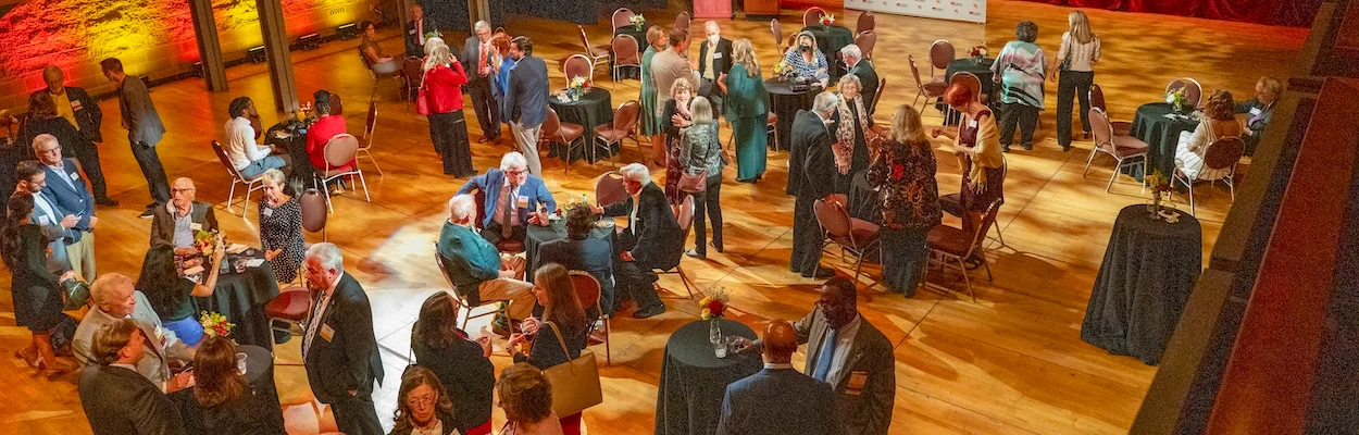 umsl alumni at an event