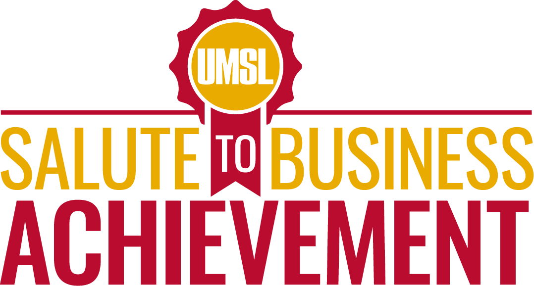 Logo with award ribbon and reads: UMSL Salute to Business Achievement Awards