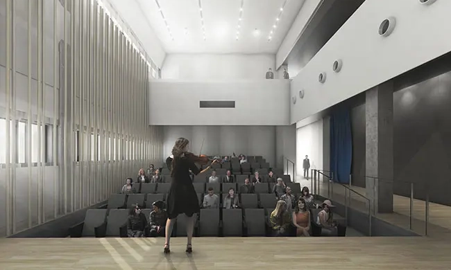 Rendering of the future recital hall