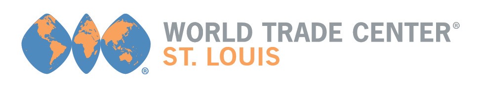 World Trade Center St. Louis logo with three globe icons.