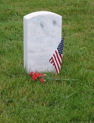 tombstone of Grace Murray Hopper