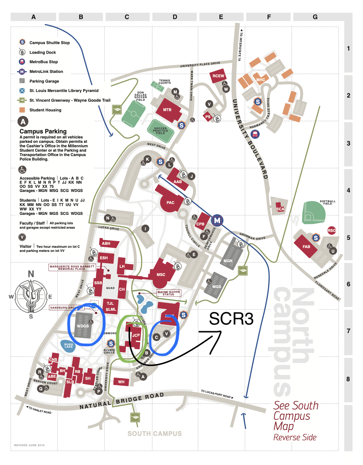 SCR3 Campus Map