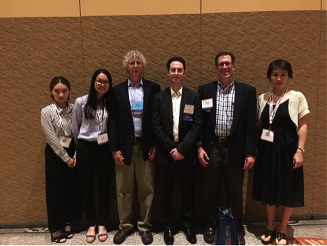 UMSL faculty, students and alumni attending the 2016 CSCMP meeting in Orlando, Florida included (left to right above): Deanna Pan, Juan Zhang, Dr. James F. Campbell, T.J. Schaefer, Dr. Mitch Millstein, and Dr. Liu Yang. 