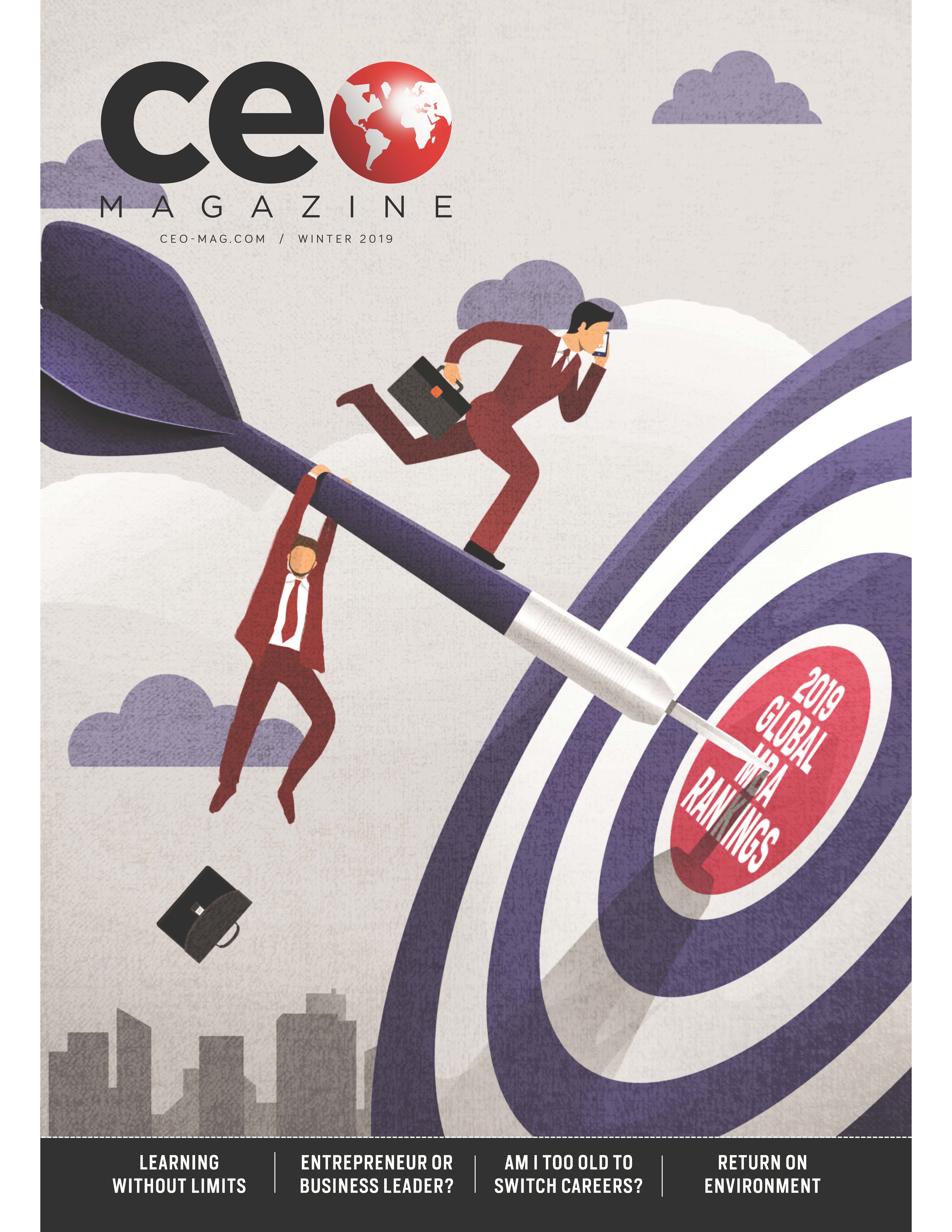 Image of the cover of a CEO Magazine