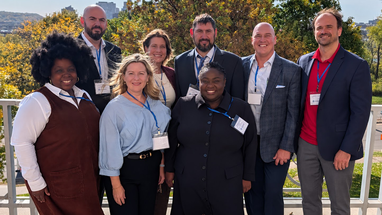 UMSL DBA student group photo at academy of management conference 2026