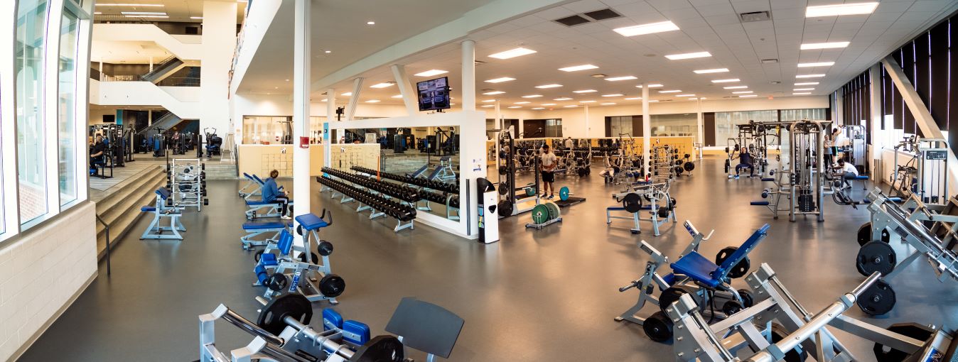 People lifting weights in the RWC