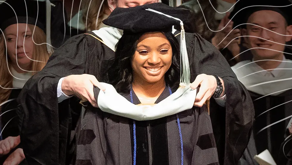 UMSL graduate at commencement