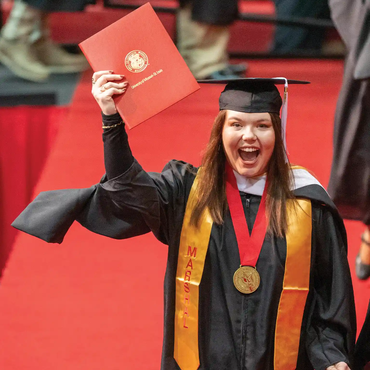 UMSL graduate at commencement