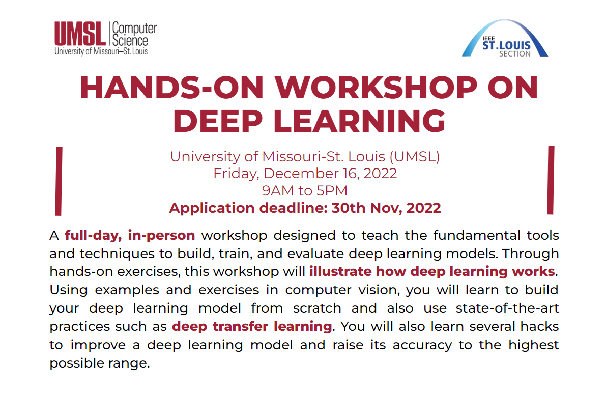 A public workshop on deep learning, 16 Dec 2022
