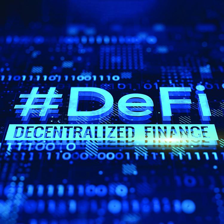 image with binary and #DeFi decentralized finance