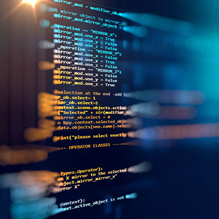 A close-up of code snippets displayed on a screen, highlighting programming language elements related to object manipulation and selection.