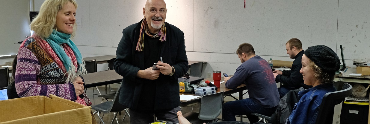 Picture of Art faculty in class.