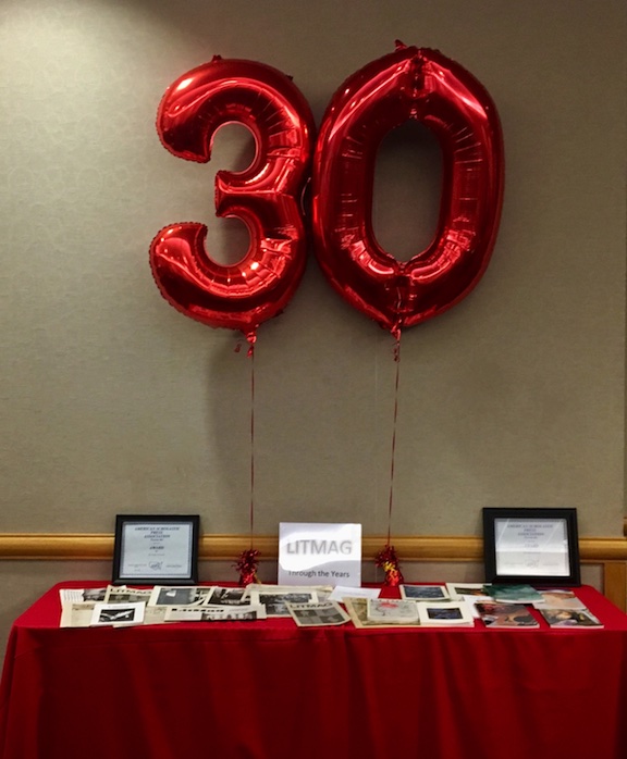 Litmag celebration of 30 years - celebration table