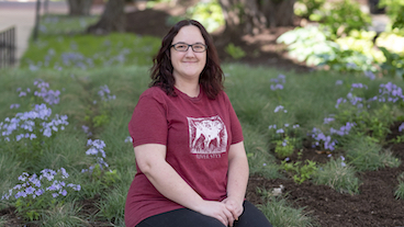 A proud graduate teaching assistant