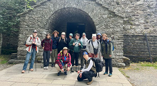 Group of students in Camino de Santiago