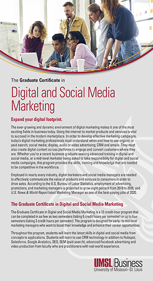 Graduate Certificate in Digital and SM Marketing