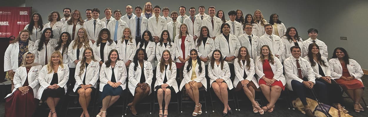 Students at their White Coat Ceremony