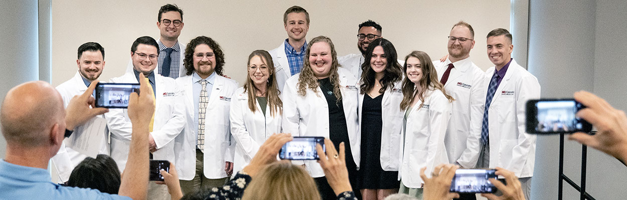 Students at their White Coat Ceremony