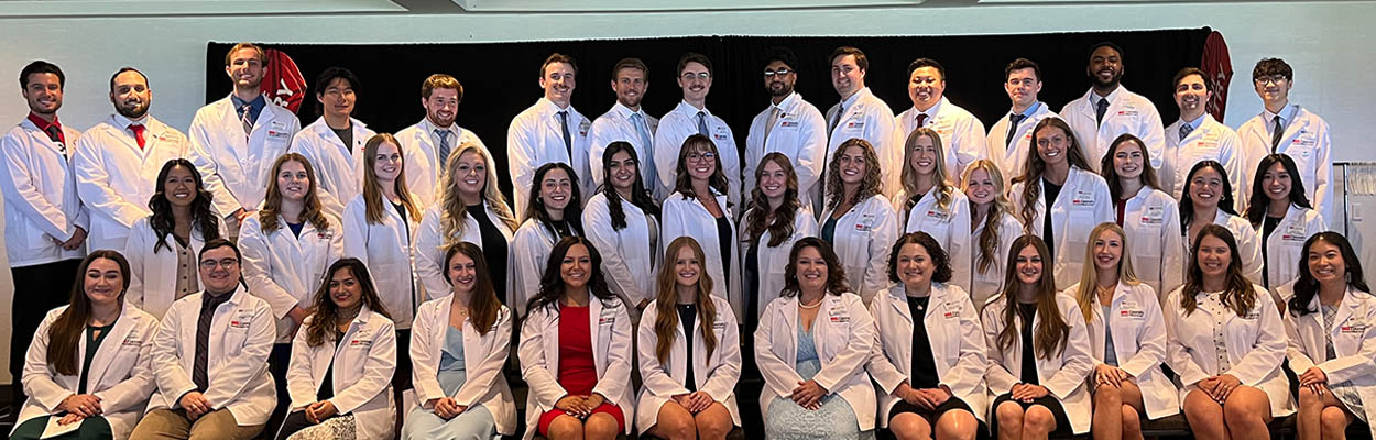 Students at their White Coat Ceremony