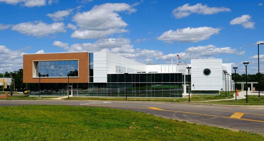View of the Patient Care Center from Natural Bridge