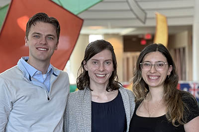 Photo of one male and 2 female residents