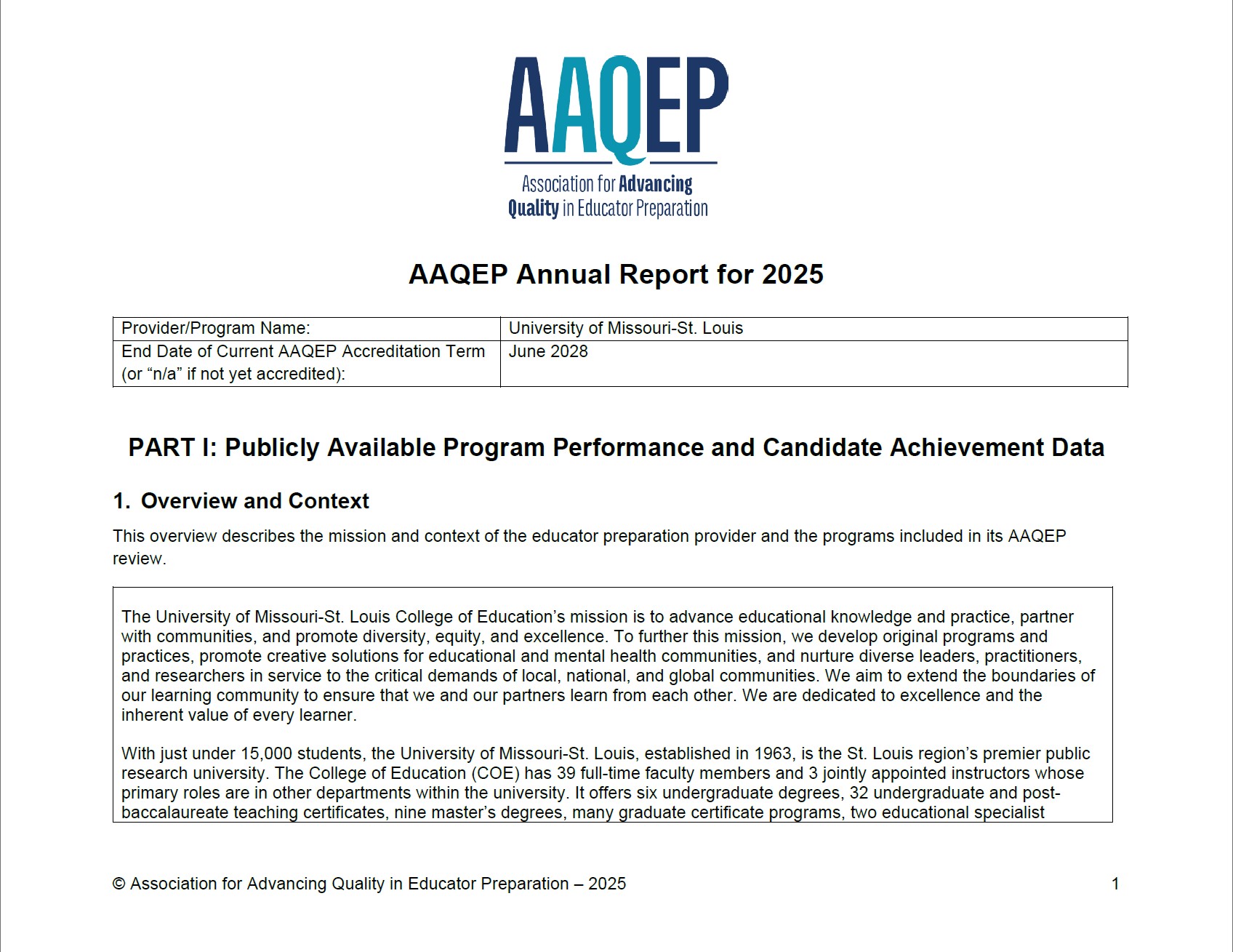AAQEP 2025 Report