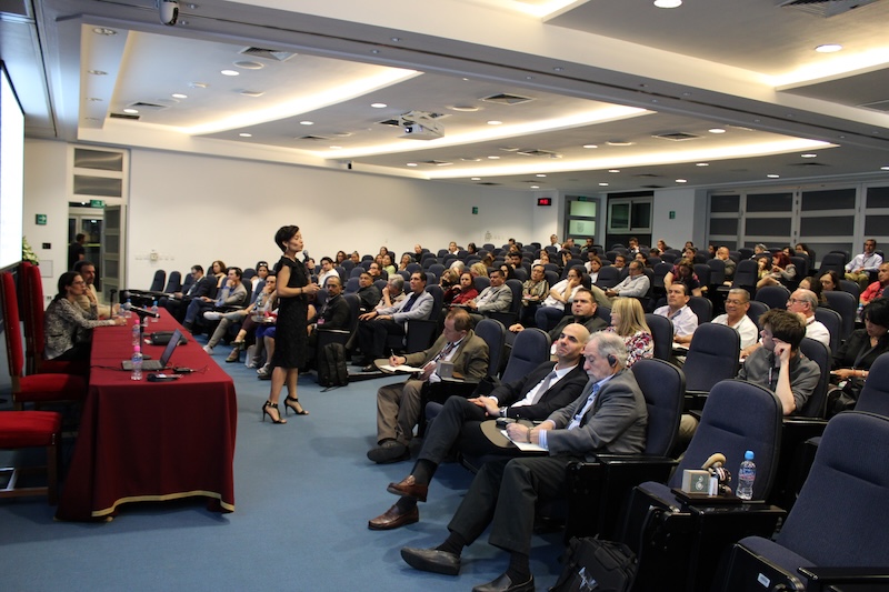 person giving a lecture in Mexico