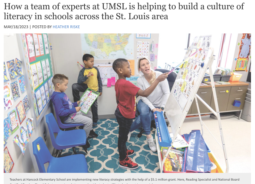Experts at UMSL are Building a Culture of Literacy 