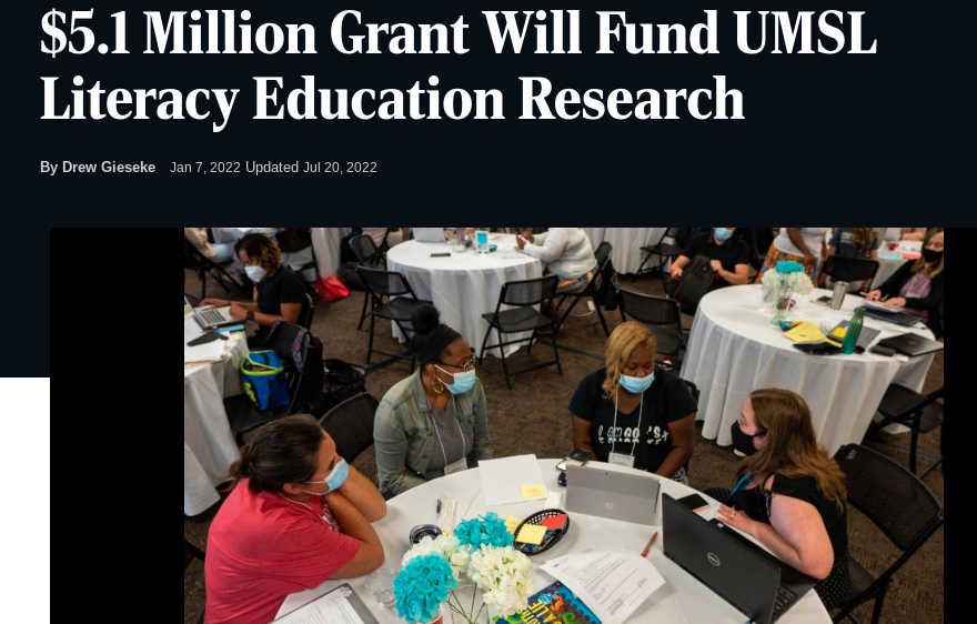 $5.1 Million Grant Will Fund UMSL Literacy Education Research