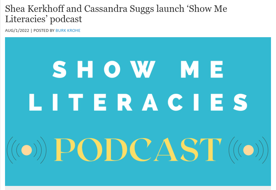 Launch of  ‘Show Me Literacies’ podcast