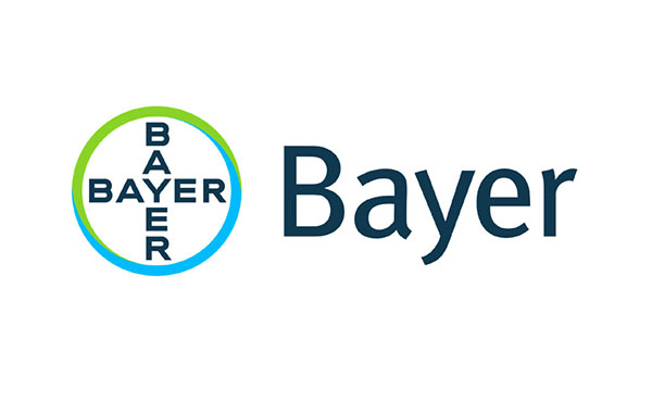 Bayer logo featuring a circular design with the name "Bayer" in bold letters alongside it.