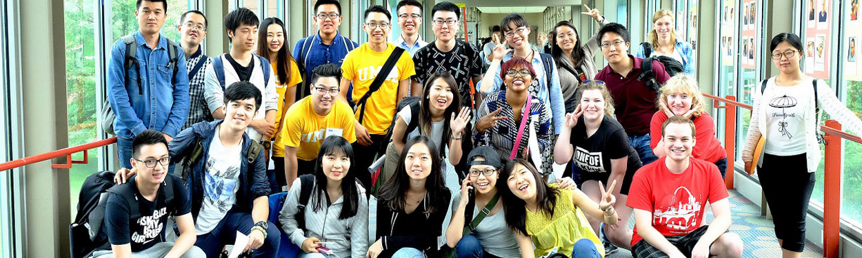 Group of international students