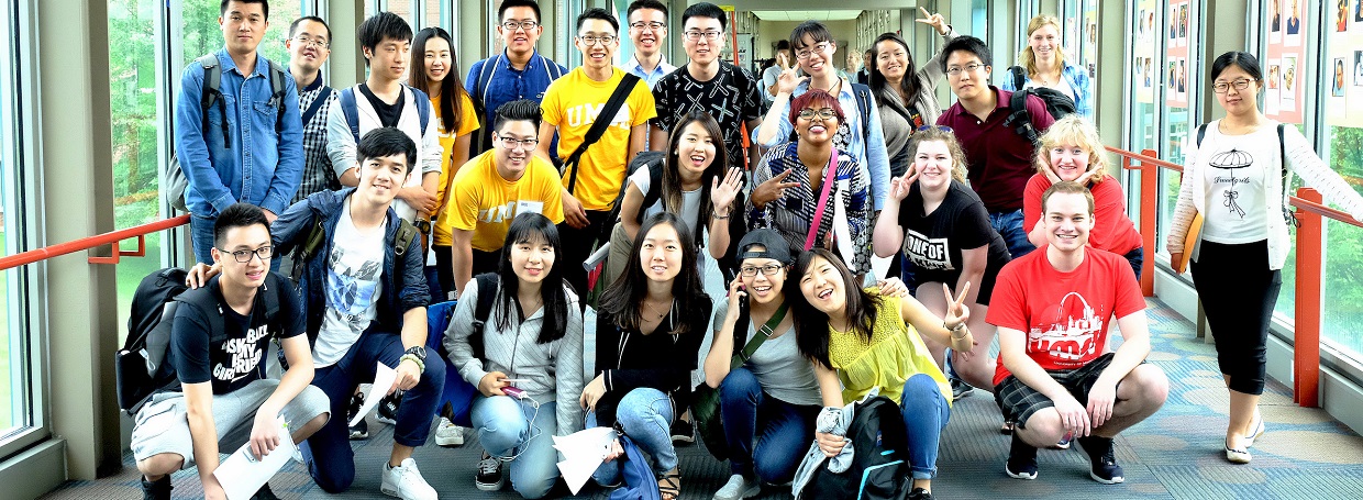 Group of international students