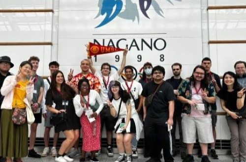 Japan Study Tour Group Photo in Nagano, Japan